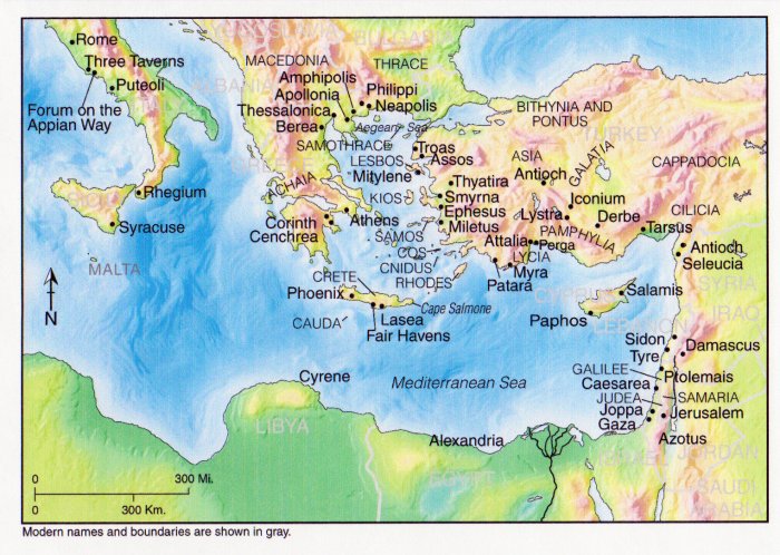 Journey paul journeys missionary peter pauls maps apostles map st travels rome bible holy testament greece apostle acts first second