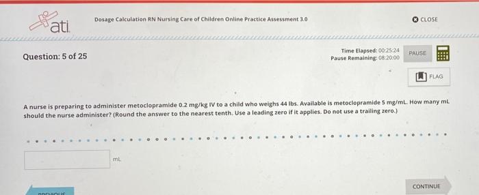 Ati nursing care of children proctored exam