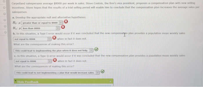 Carpetland salespersons average  000