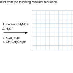 Draw the major organic product from the reaction sequence