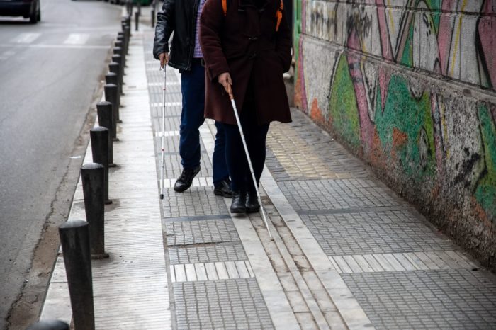 Not yielding to a visually impaired pedestrian is a misdemeanor