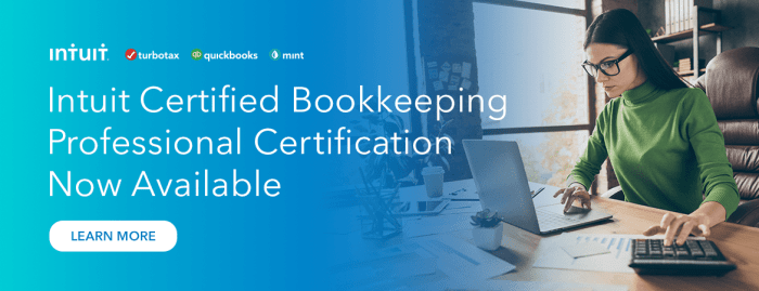 Intuit certified bookkeeping professional exam study guide