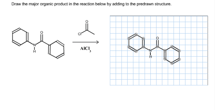 Draw the major organic product from the reaction sequence